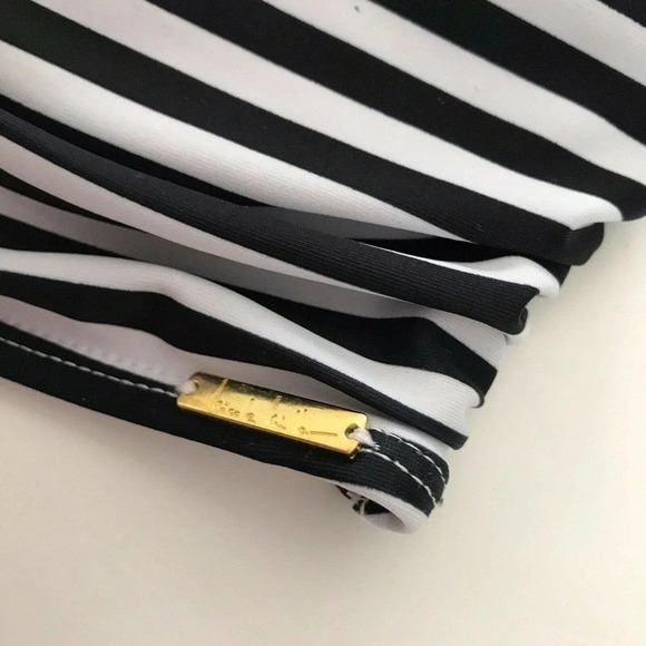 Nicole Miller Studio Striped Floral Bikini‎ Top Size 10 NWT - Picture 4 of 9